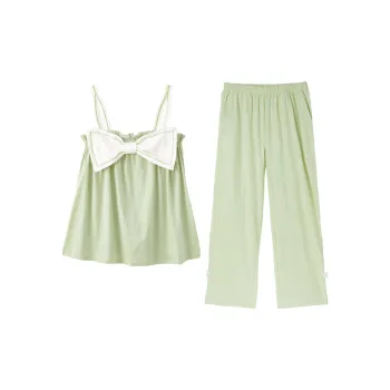 YSO Pajama Set Women's Light Aqua Green