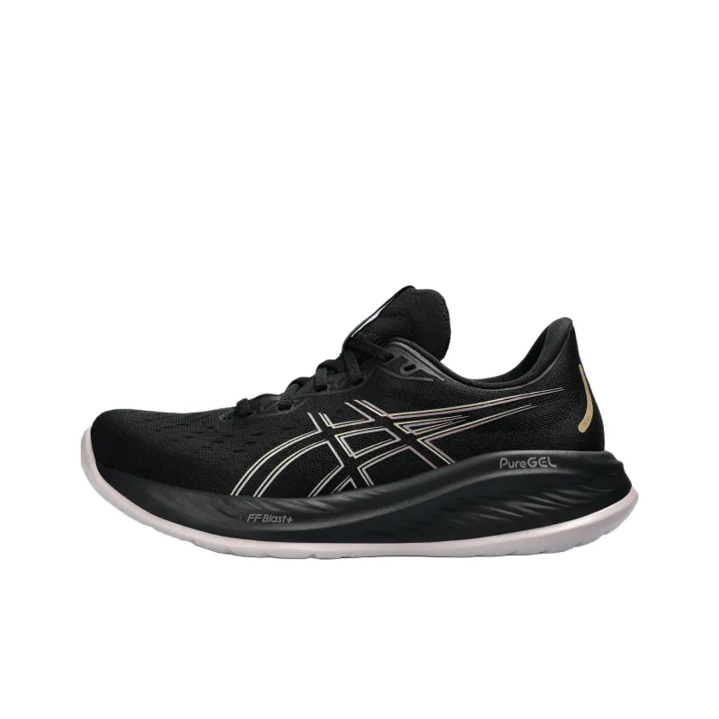 Asics Gel Cumulus 26 Slip Resistant, Abrasion Resistant, Breathable Low Top Running Shoes Women's Black White-0