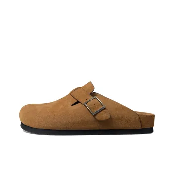 THOM WILLS Wrap toe Slippers Unisex Dark Brown