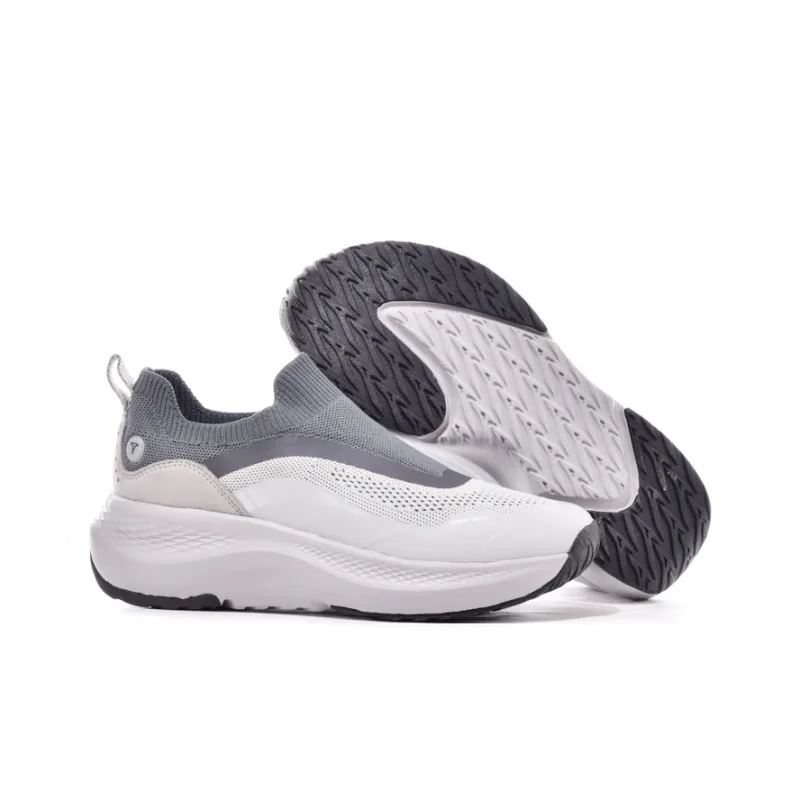 TREEPERI Cushioning, Slip Resistant, Abrasion Resistant, Support, Balance Low Top Running Shoes Unisex Light Gray Blue-1
