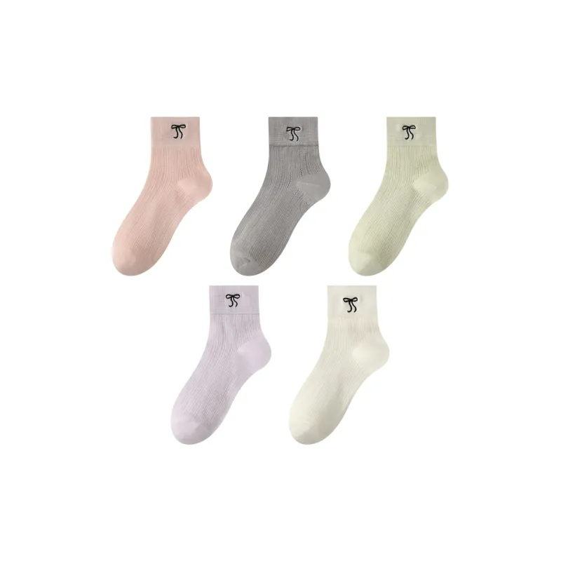 MIIOW Mid Calf Socks Unisex 5 Pack-2