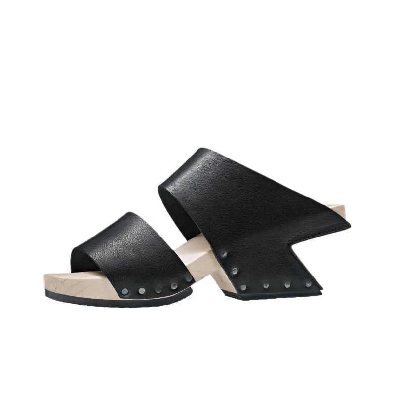 Trippen Slide Slippers Women's Black-0