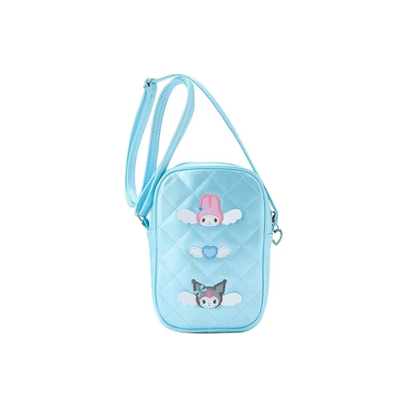 Sanrio PU One Shoulder Crossbody Cell Phone Pouch Mini Women's Blue-0