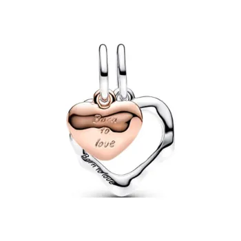 Pandora Gold Plated Copper Silver Alloy Pendants Women's Multicolor