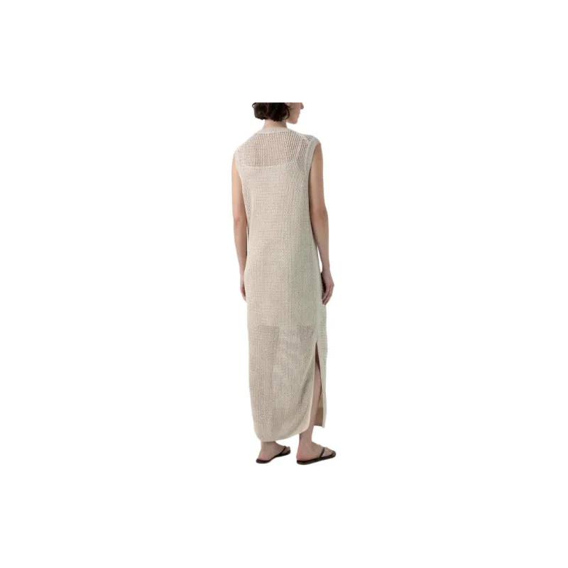 SUNSPEL SS24 Sleeveless Dress Women's Natural White-1