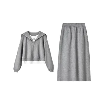 SENTUBILA Casual Suits Women's Dark Heather Gray