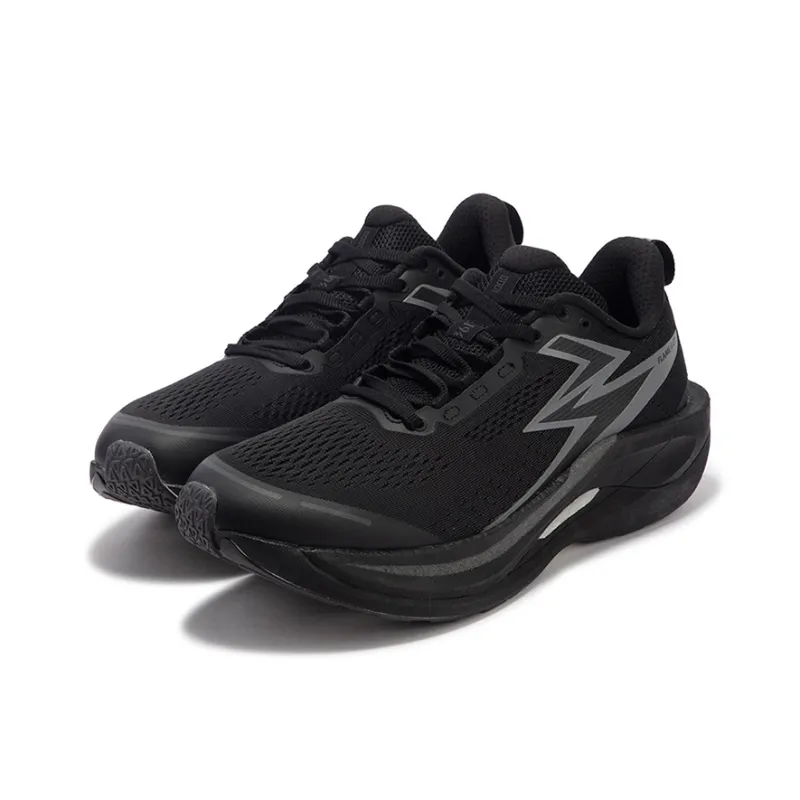 361° Cushioning Anti Slip Wear Resistant Breathability Low Top Running Shoes Unisex Obsidian Black-2