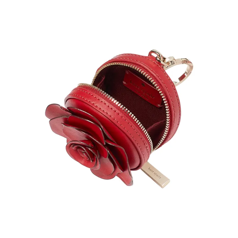 Kate Spade Smooth Leather Coin Purse Women's Red-2