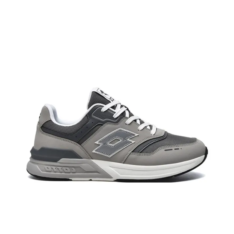 LOTTO Anti Slip Wear Resistant Low Top Casual Shoes Men's Gray-1