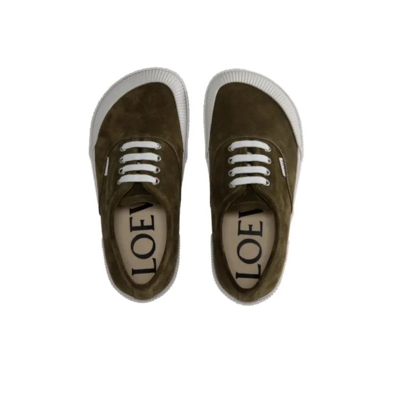 LOEWE Terra Vulca Low Top Skateboard Shoes Men's Green-3