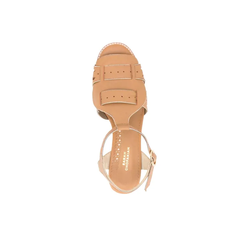 Sarah Chofakian Bastien Strap Sandals 5cm Women's Brown-3