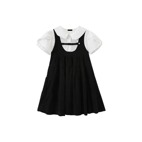 Incolore Short-Sleeved Dresses Women's Black