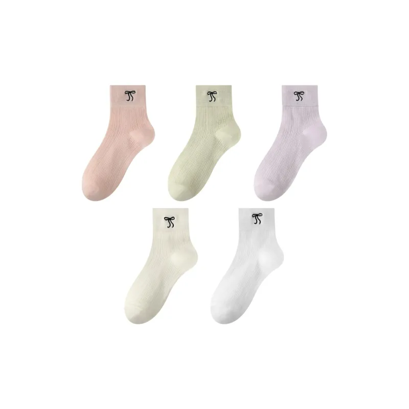 MIIOW Mid Calf Socks Unisex 5 Pack-4