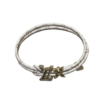 LOUIS VUITTON Calfskin Bracelets Women's White