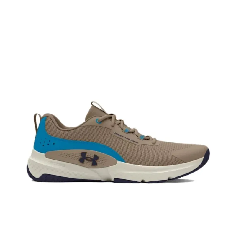 Under Armour Dynamic Breathable Slip-Resistant Low-Top Training Shoes Men's Brown Blue-1
