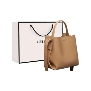 VINEY Cow Leather Handbag Shoulder Bag Crossbody Bag Bucket Bag Large Size Women's Multicolor