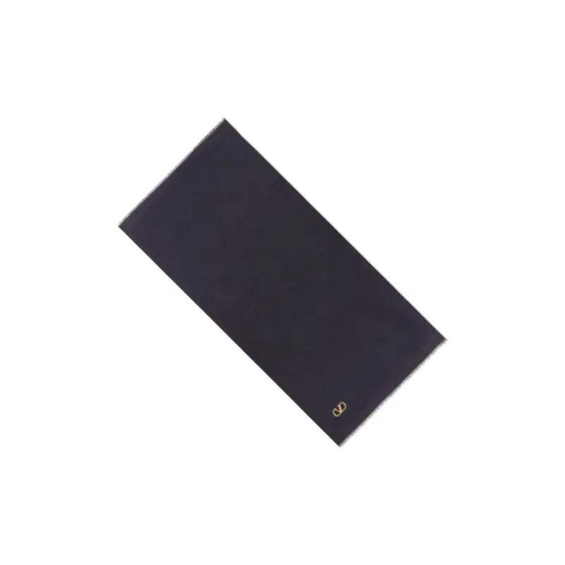 Valentino Wool Silk Cashmere Knit Scarves Women's Black-2