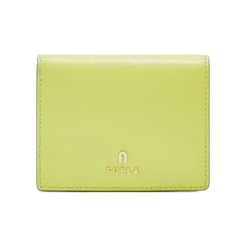 Furla Leather Wallet Small Size Women's Bright Green
