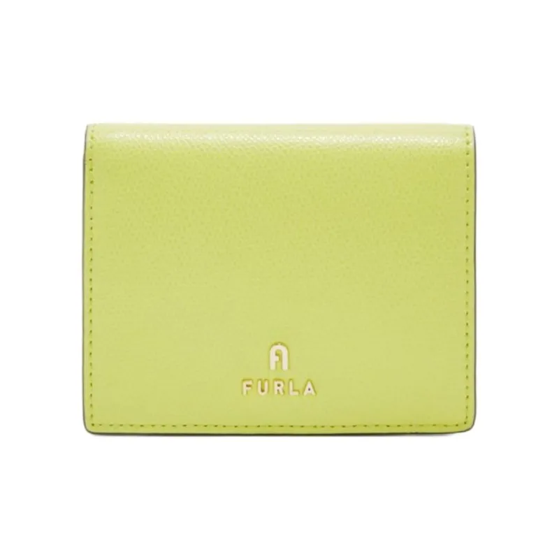 Furla Leather Wallet Trumpets Women's Bright Green-0