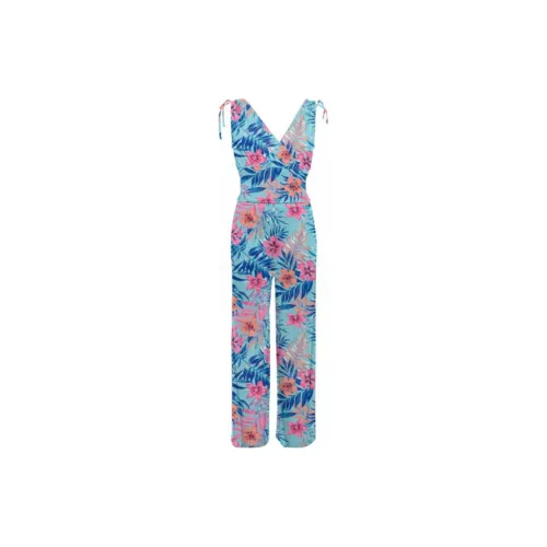 Victoria's Secret Jumpsuits Women's Light Blue Floral Pattern