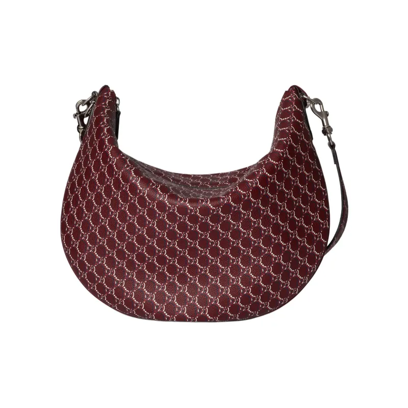 GUCCI Grain Leather Handbag, Shoulder Bag Large Size Men's Red-0