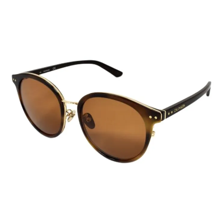 CALVIN KLEIN Plastic Nickel Alloy Butterfly Sunglasses Men's Amber-0