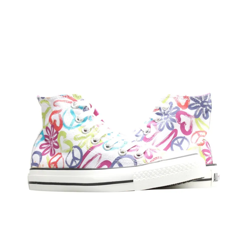 Converse Chuck Taylor All Star Anti Slip Wear Resistant High Top Canvas Shoes Unisex White-2