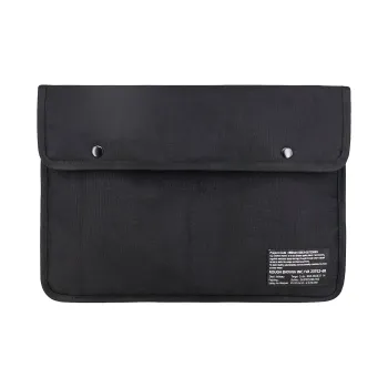 Rough Enough Canvas Canvas Bag 14-Inch Computer Storage Bag Clutch Unisex Black