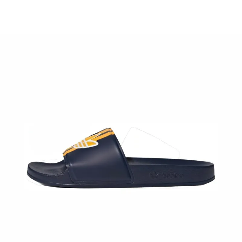 Adidas Originals ADILETTE SLIDES Quiet Abrasion Resistant Slide Slippers Unisex Dark Blue-0