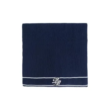 BALMAIN Pb Logo Knitted Scarf