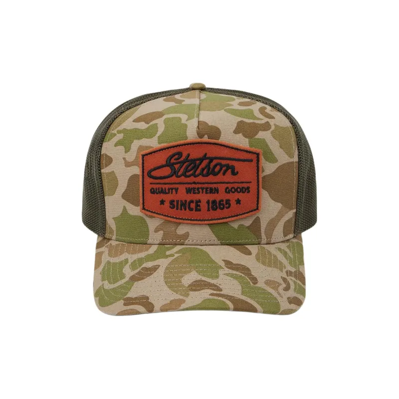 STETSON Polyester Baseball Caps Unisex Green Camouflage-1