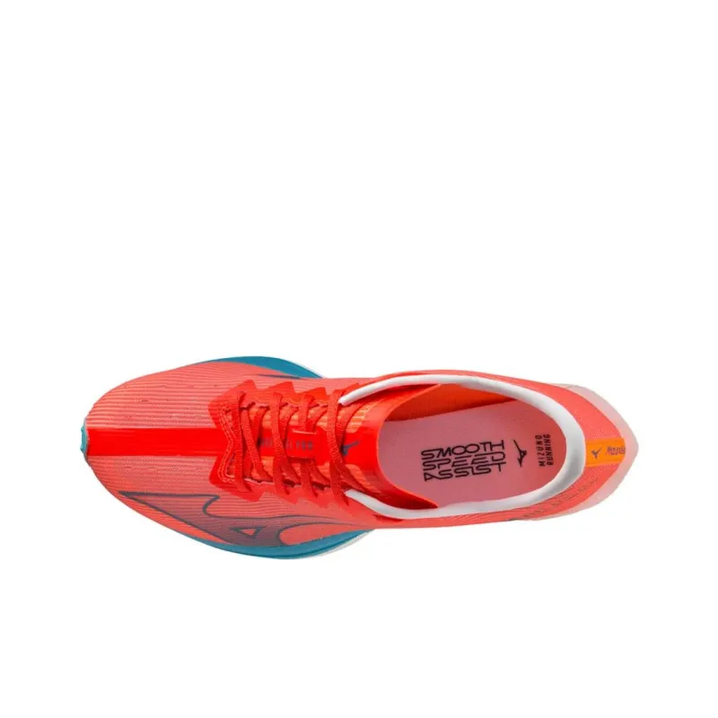 Mizuno Wave Duel Pro Abrasion Resistant Breathable Low Top Casual Running Shoes Men's Red Blue-2