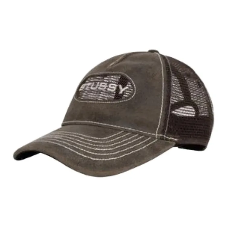 Stussy Leather Baseball Caps Men's Multicolor-2