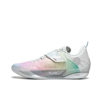 LINING Wade 808 4 Ultra Basketball Shoes Men Low Top Frost White/Soft Cherry Blossom Pink/Sky Blue