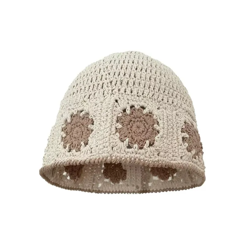 MUSTKOO Cotton Thread Bucket Hats Women's-1