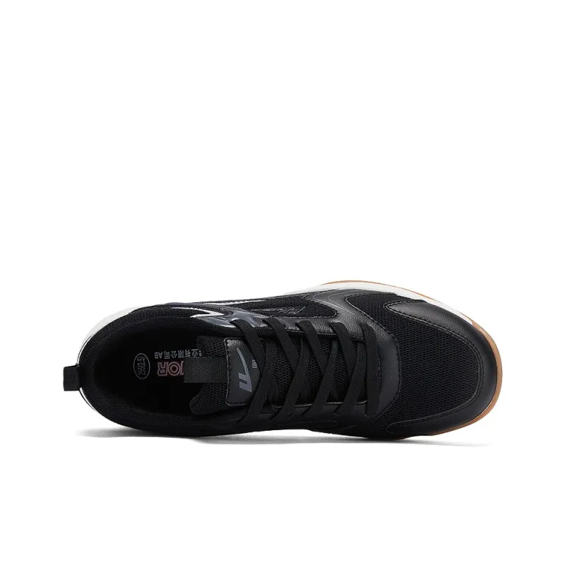 WARRIOR Badminton Shoes Men Low Top Black Silver-3