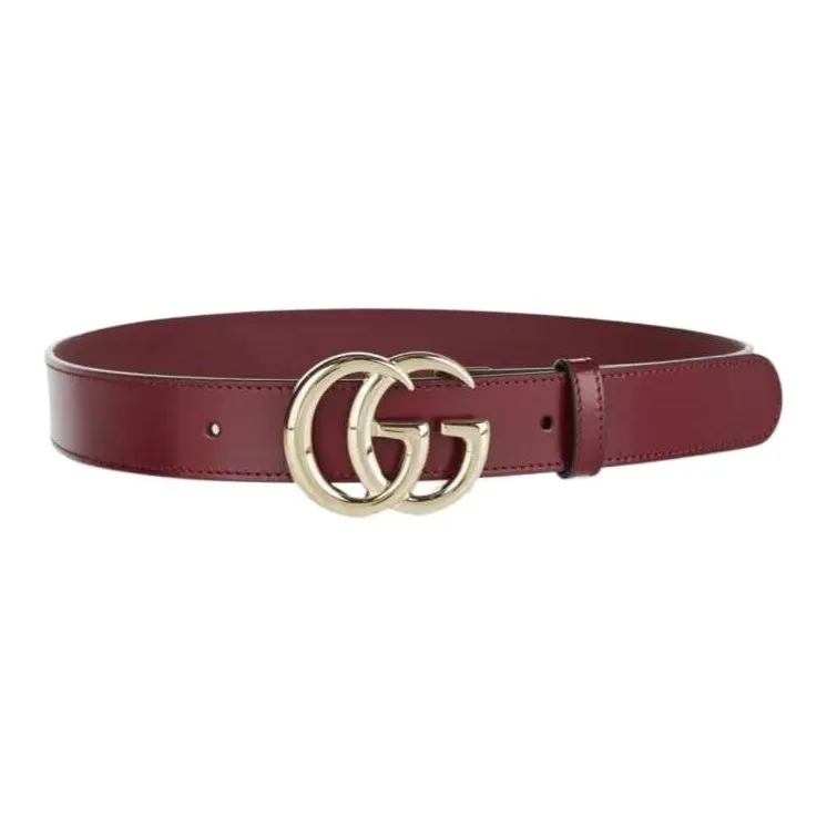 GUCCI Gg Marmont Leather Belt-0