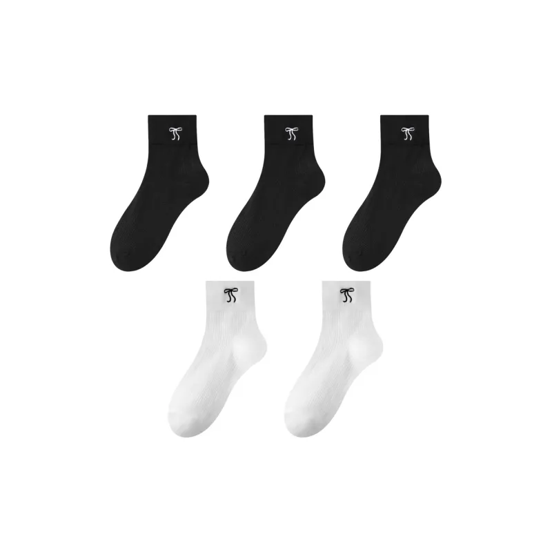 MIIOW Mid Calf Socks Unisex 5 Pack-14