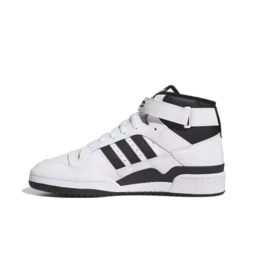 Adidas Originals FORUM Cushioned Slip Resistant High Top Basketball Shoes Unisex White Black