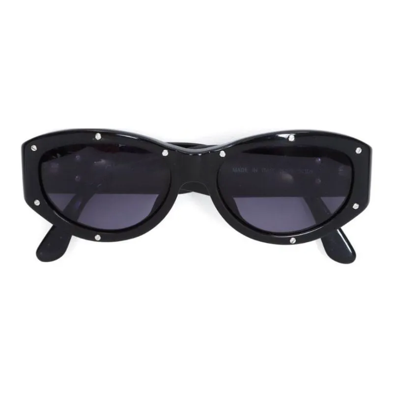 CHANEL 1990 2000s Stud detail Sunglasses-1