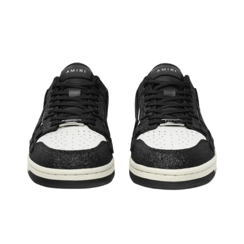 AMIRI Skel Top Low Low Top Skateboard Shoes Men's Black White-3