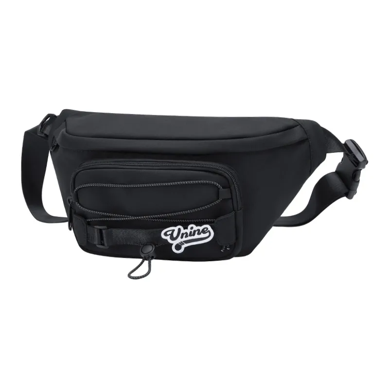 V.NINE Fabric Crossbody Bag For Men And Women's Sling Bag Medium Size Unisex Ecru/Space Black-3