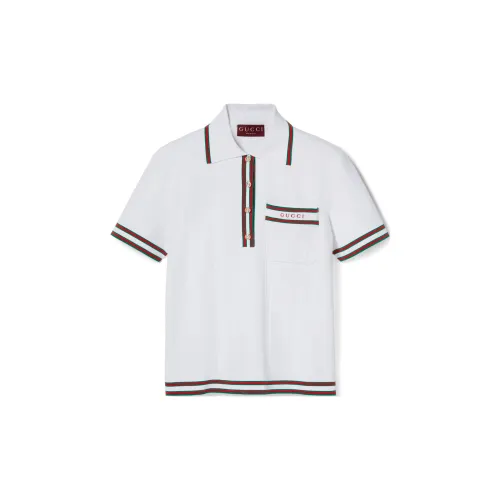 GUCCI Polo Shirts Women's Ivory White