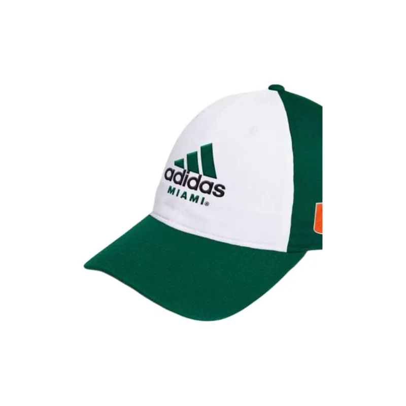 Adidas Free Shipping With AdiClub Miami Hurricanes Slouch Adjustable Hat-2