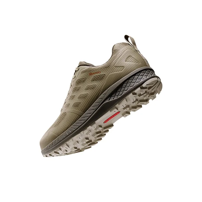 HOT POTATO Slip Resistant Breathable Lightweight Grip Low Top Trekking Shoes Unisex Olive Green-3