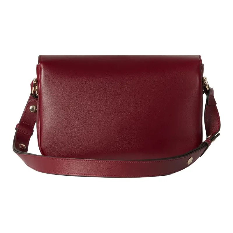 GUCCI Horsebit 1955 Soft Leather Crossbody Bag Shoulder Bag Women's Ancora Red-3