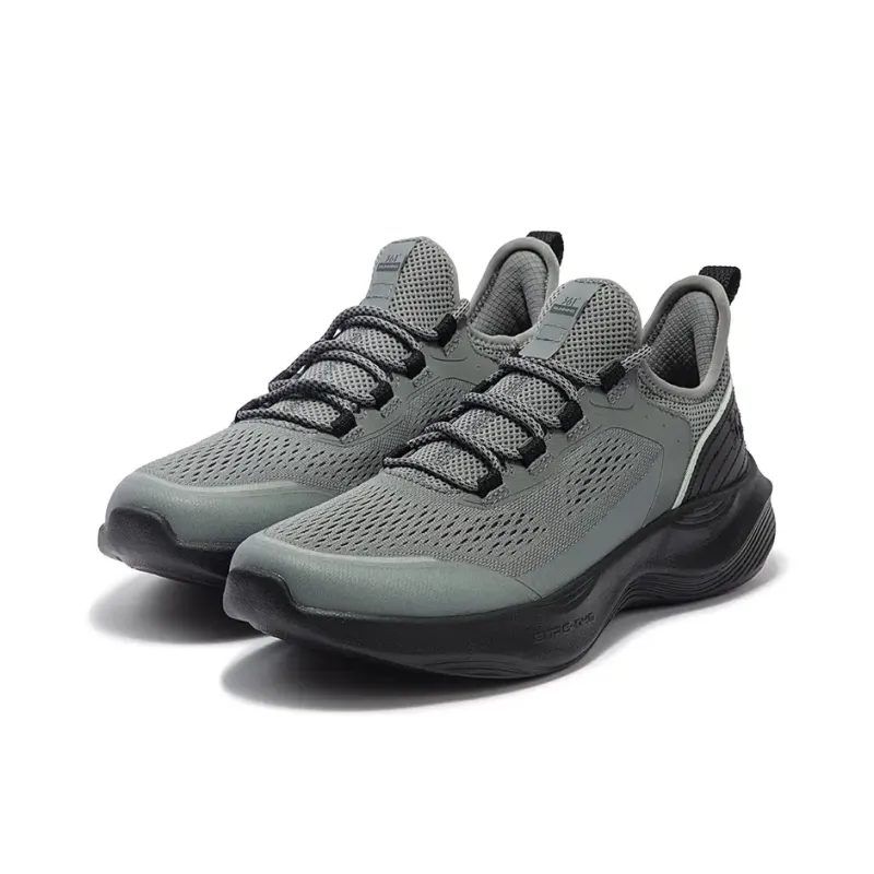 361° N40 Breathable Lightweight Low Top Casual Running Shoes Men's Gray Black-2