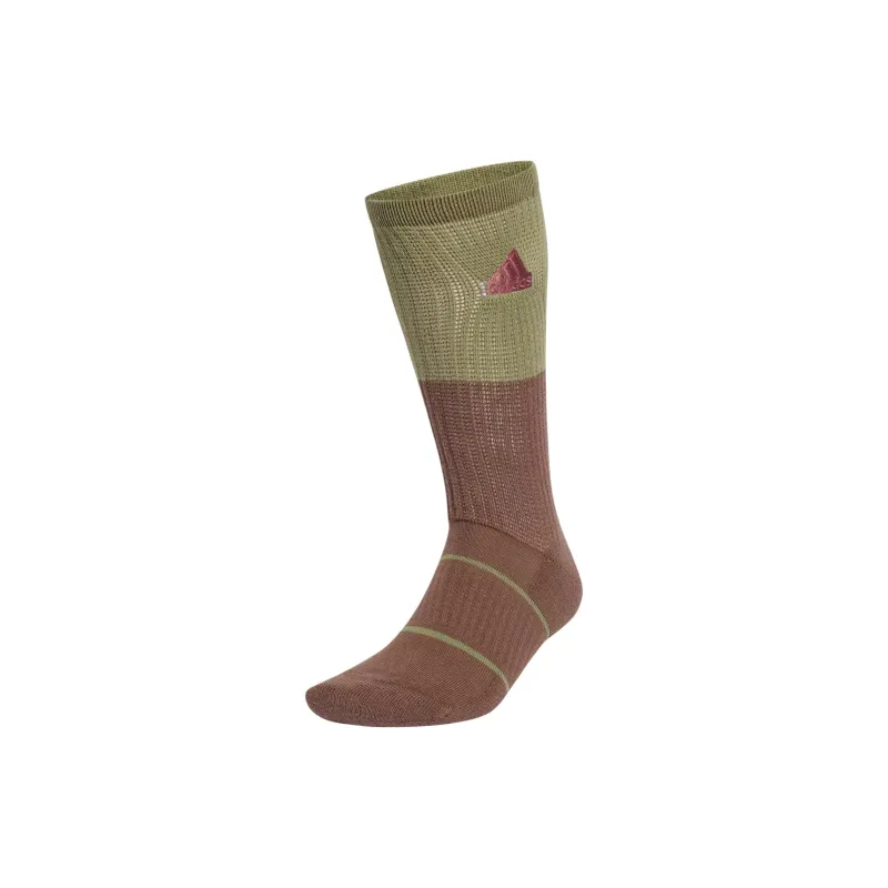 Adidas CUSHIONED SPORTSWEAR SLOUCHY CREW Mid Calf Socks Men's 1 Pack Tent Green/Stratum Dark Earthy Brown-0