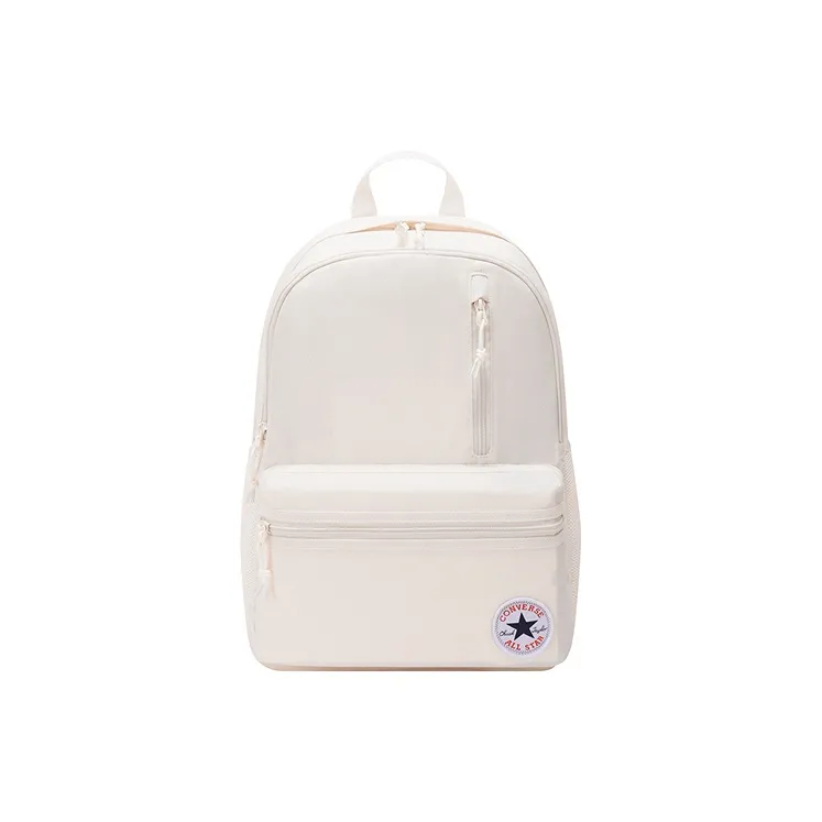 Converse Polyester Backpack Regular Unisex Classical Style White-0