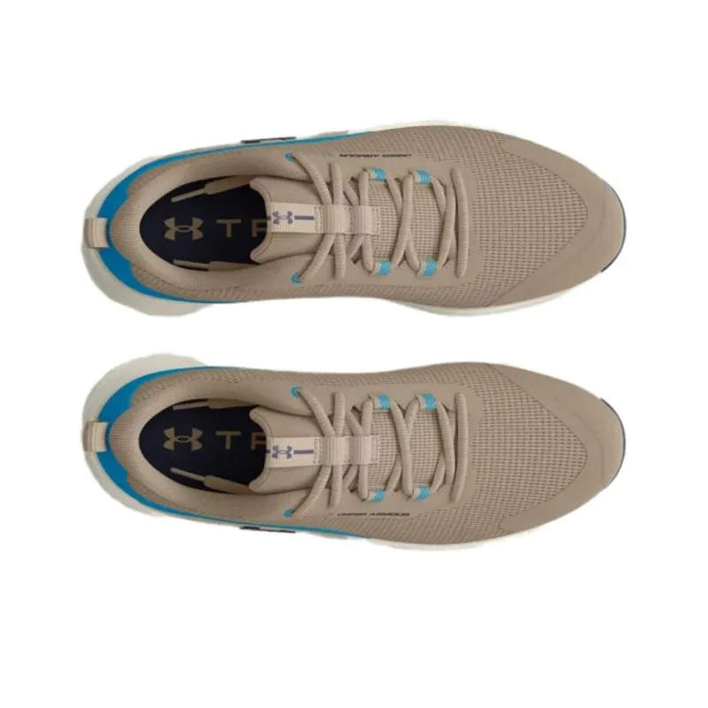 Under Armour Dynamic Breathable Slip-Resistant Low-Top Training Shoes Men's Brown Blue-3